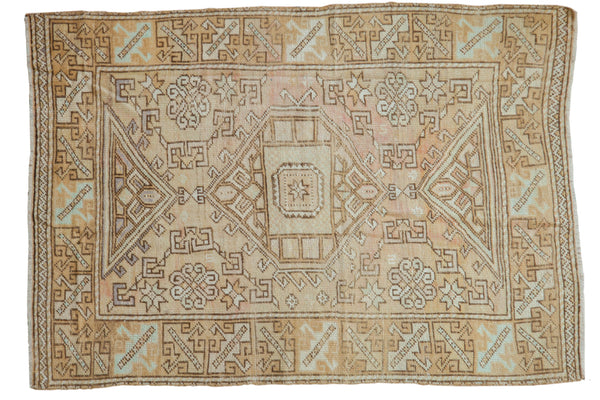 4x5.5 Vintage Distressed Oushak Rug // ONH Item 7992