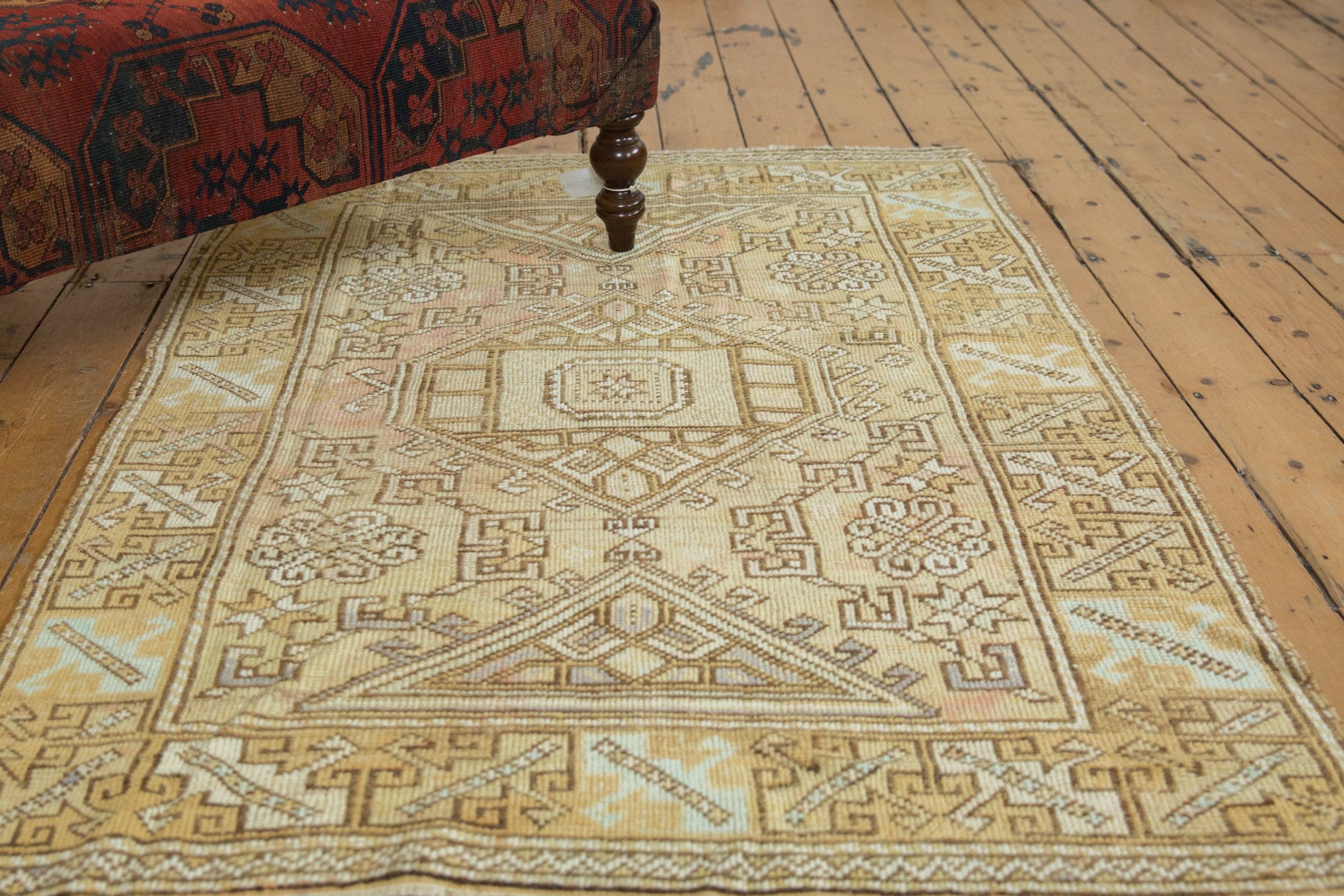 4x5.5 Vintage Distressed Oushak Rug // ONH Item 7992 Image 1