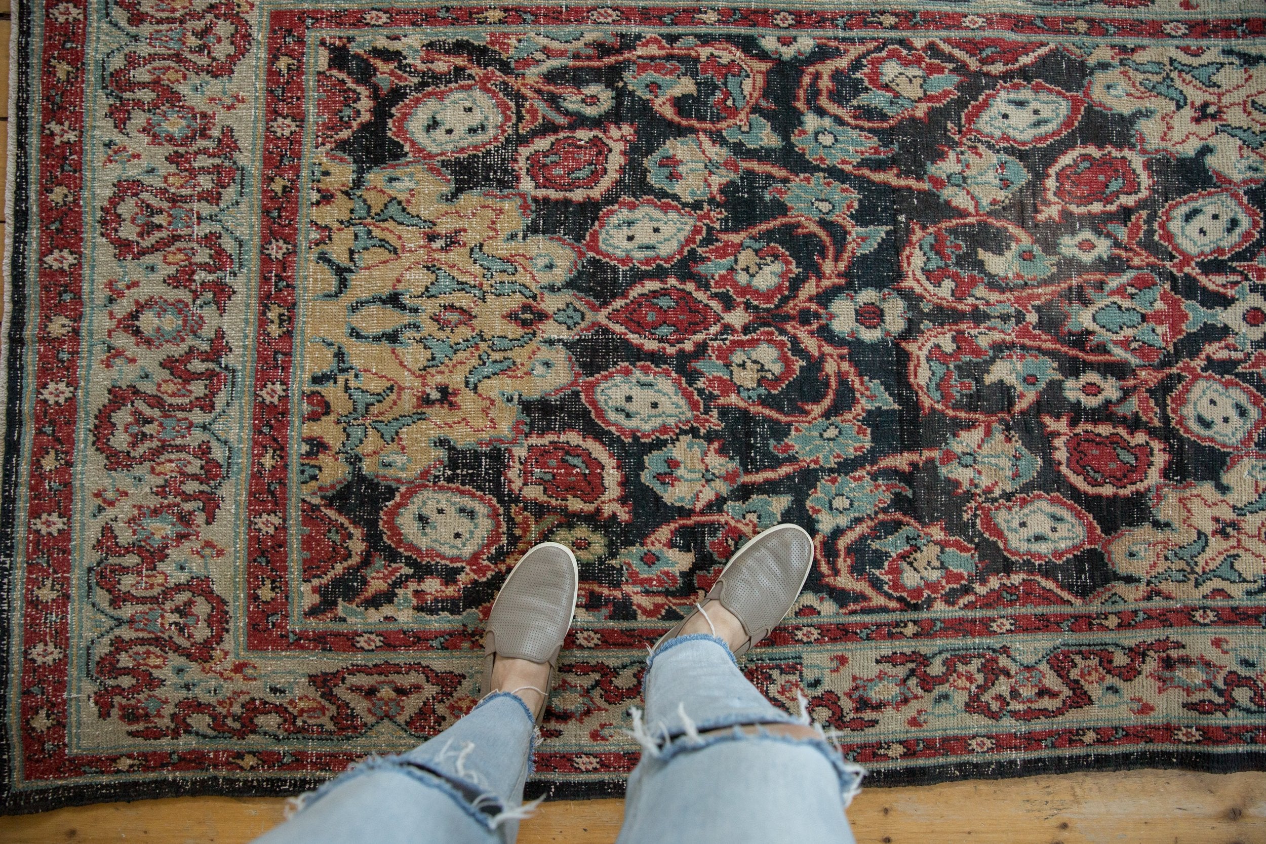 4x7 Vintage Distressed Oushak Rug // ONH Item 7993 Image 1