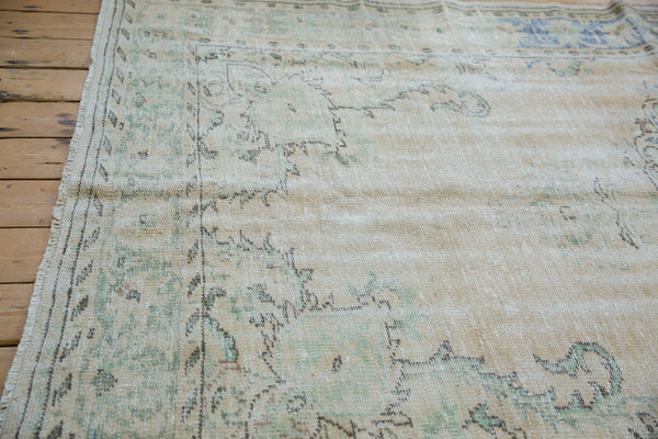 6x9.5 Vintage Distressed Oushak Carpet // ONH Item 7996 Image 3