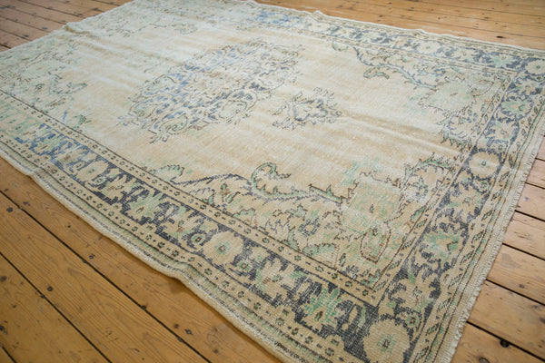 6x9.5 Vintage Distressed Oushak Carpet // ONH Item 7996 Image 7