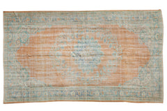 5.5x9.5 Vintage Distressed Oushak Carpet // ONH Item 7998