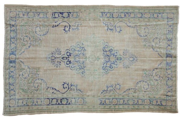 5.5x8.5 Vintage Distressed Oushak Carpet // ONH Item 8000
