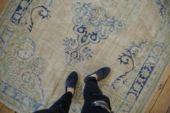 5.5x8.5 Vintage Distressed Oushak Carpet // ONH Item 8000 Image 1