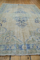 5.5x8.5 Vintage Distressed Oushak Carpet // ONH Item 8000 Image 4