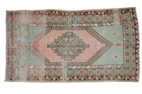 3.5x6.5 Vintage Distressed Oushak Rug // ONH Item 8001