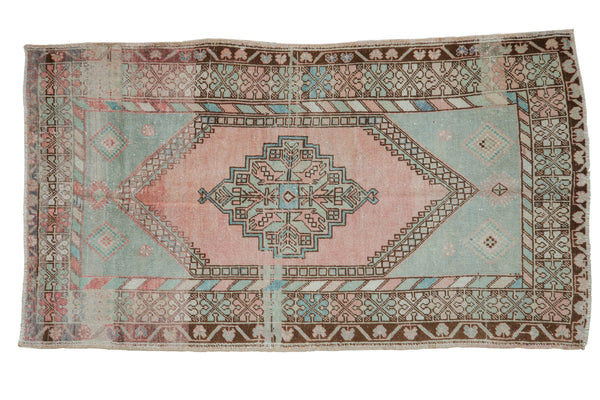 3.5x6.5 Vintage Distressed Oushak Rug // ONH Item 8001