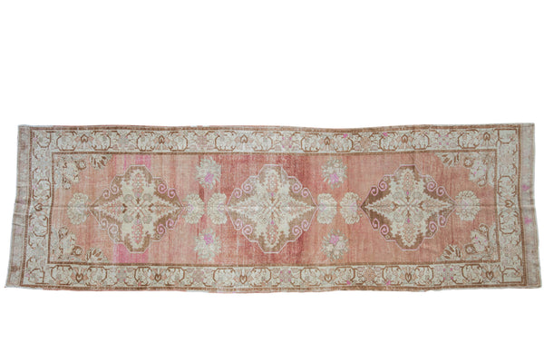 3.5x11 Vintage Distressed Oushak Rug Runner // ONH Item 8002