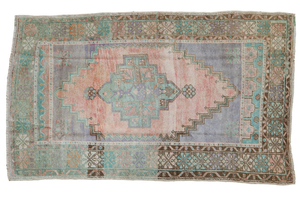 3.5x6 Vintage Distressed Oushak Rug // ONH Item 8004