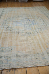 6x9.5 Vintage Distressed Oushak Carpet // ONH Item 8006 Image 6