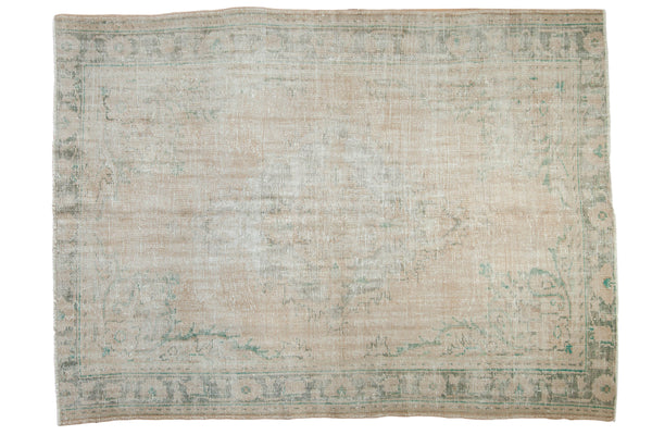 6x8.5 Vintage Distressed Oushak Carpet // ONH Item 8016