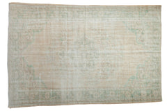 6.5x9.5 Vintage Distressed Oushak Carpet // ONH Item 8017