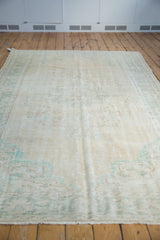 6.5x9.5 Vintage Distressed Oushak Carpet // ONH Item 8017 Image 7