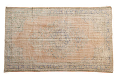 6x9.5 Vintage Distressed Oushak Carpet // ONH Item 8020