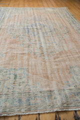 6x9.5 Vintage Distressed Oushak Carpet // ONH Item 8020 Image 2