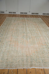 6x9.5 Vintage Distressed Oushak Carpet // ONH Item 8024 Image 3