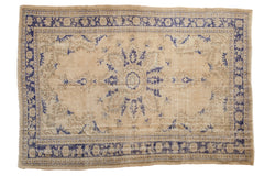 6.5x9.5 Vintage Distressed Oushak Carpet // ONH Item 8029