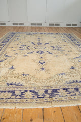 6.5x9.5 Vintage Distressed Oushak Carpet // ONH Item 8029 Image 7