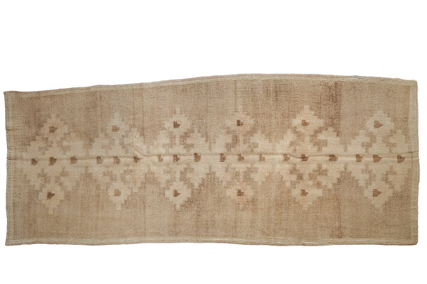 3.5x8 Vintage Distressed Oushak Rug Runner // ONH Item 8033