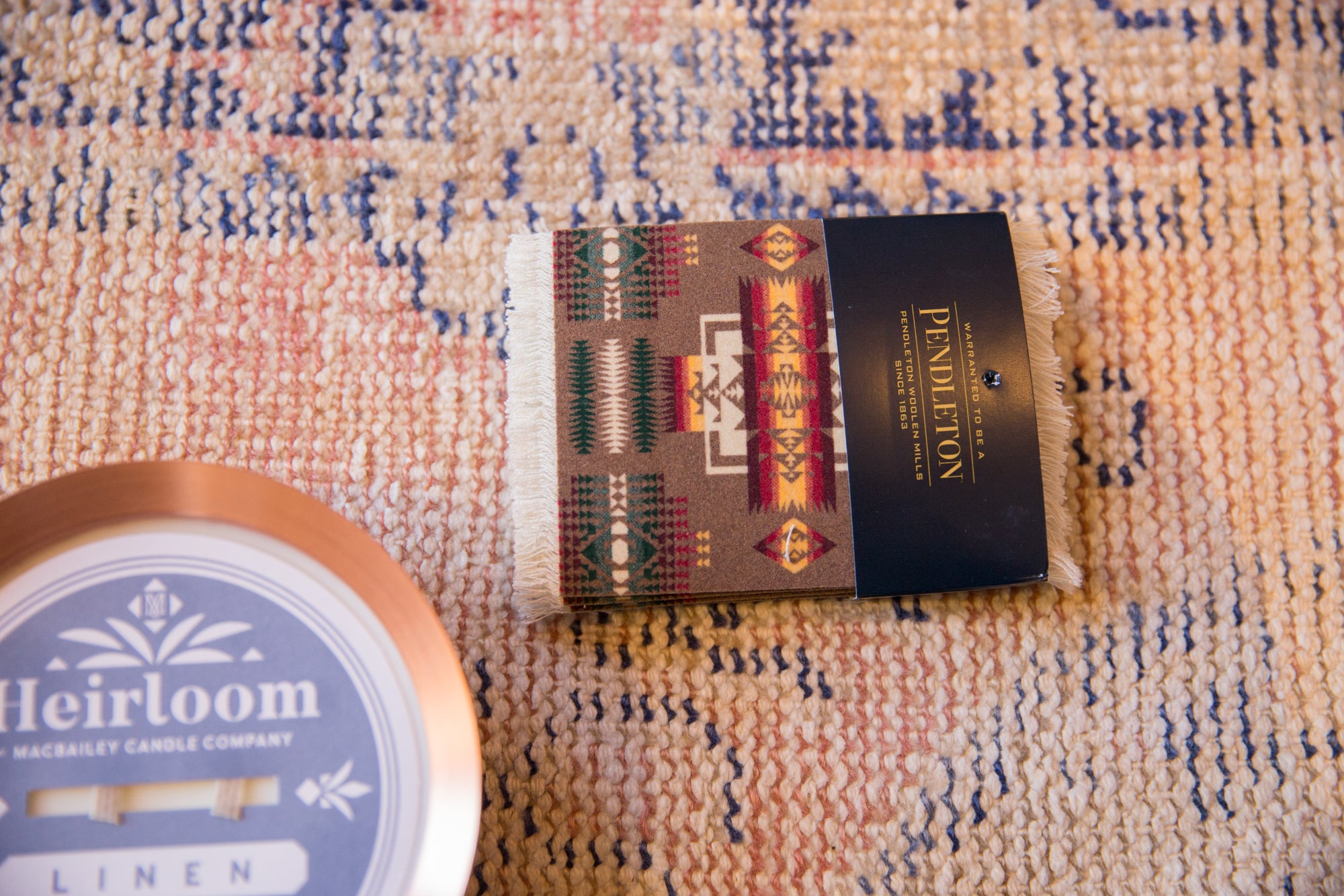 Pendleton Chief Joseph Rug Blanket Coasters // ONH Item 8040 Image 1