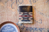 Pendleton Wyeth Trail CoasterRug, geometric tan, blue, red Southwestern pattern, fringed.