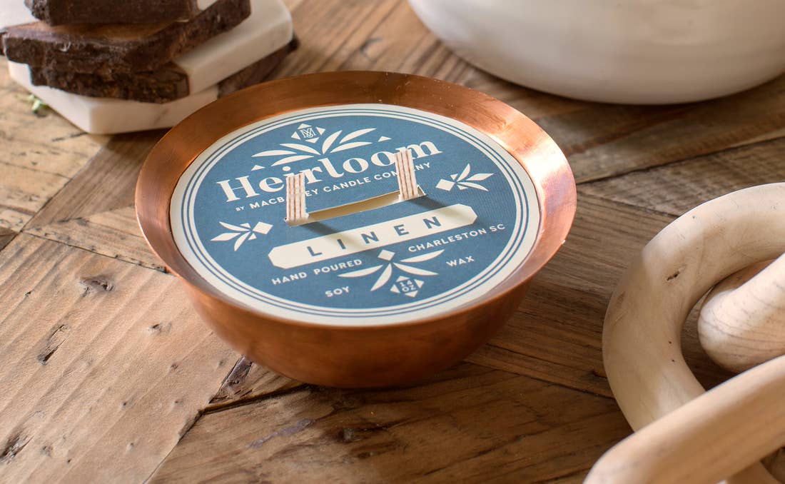 Copper Kettle Soy Candle Linen Scent // ONH Item 8047 Image 1