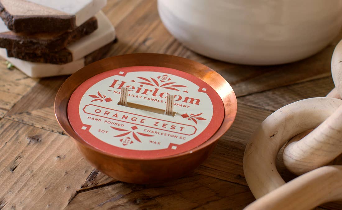 Copper Kettle Soy Candle Orange Zest Scent // ONH Item 8047 Image 1