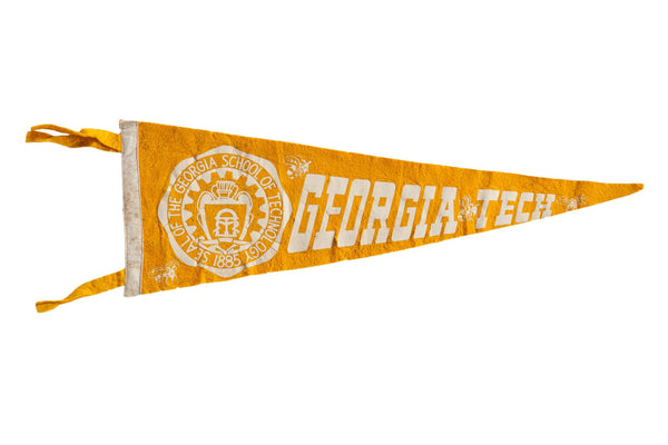 Vintage Georgia Tech Felt Flag // ONH Item 8051
