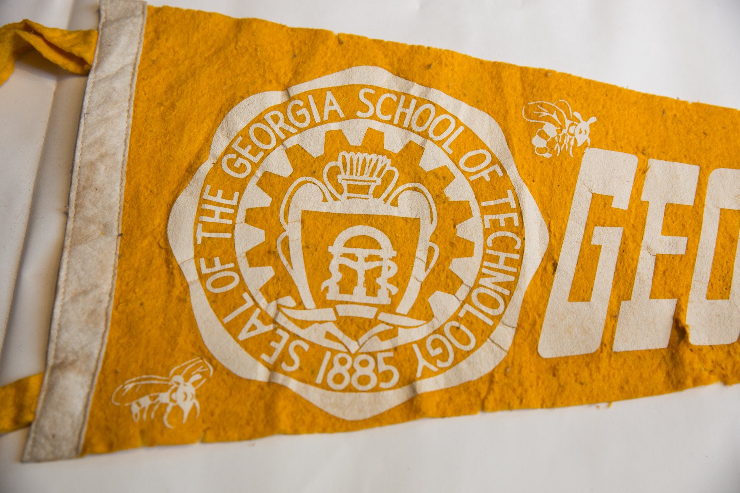 Vintage Georgia Tech Felt Flag // ONH Item 8051 Image 1