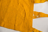 Vintage Georgia Tech felt flag with stitched edge and faint yellow jacket design on tip.