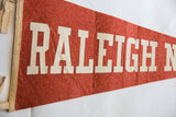 Vintage felt flag close-up, showing 