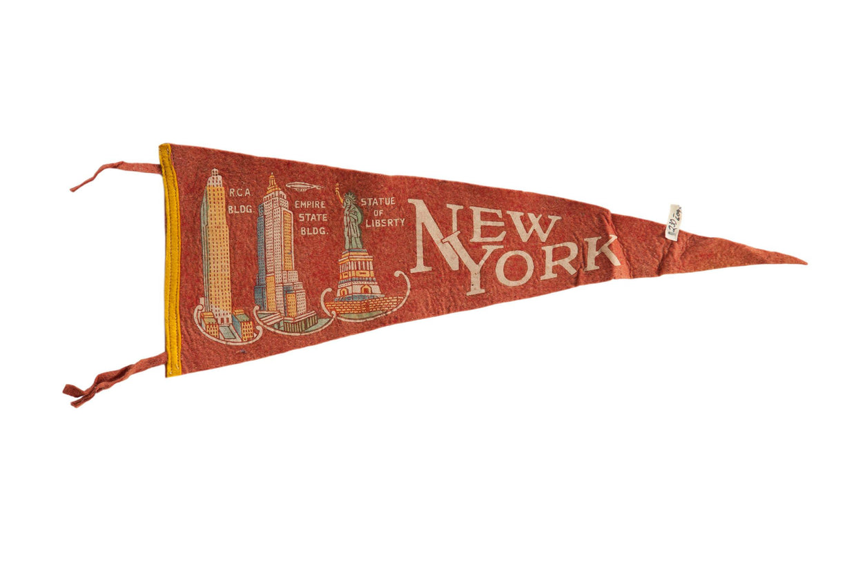 Vintage New York City Felt Flag // ONH Item 8060