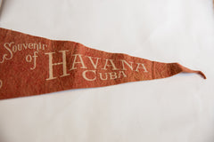 Vintage Havana Cuba Felt Flag // ONH Item 8062 Image 2