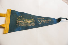 Vintage Springfield Massachusetts Felt Flag // ONH Item 8066 Image 1