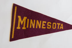 Vintage Minnesota Felt Flag // ONH Item 8068 Image 1