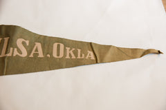 Vintage Tulsa Oklahoma Felt Flag // ONH Item 8077 Image 2