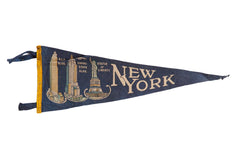Vintage New York City Felt Flag // ONH Item 8078