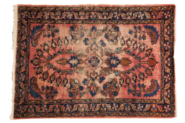 3.5x4.5 Vintage Lilihan Square Rug // ONH Item 8083