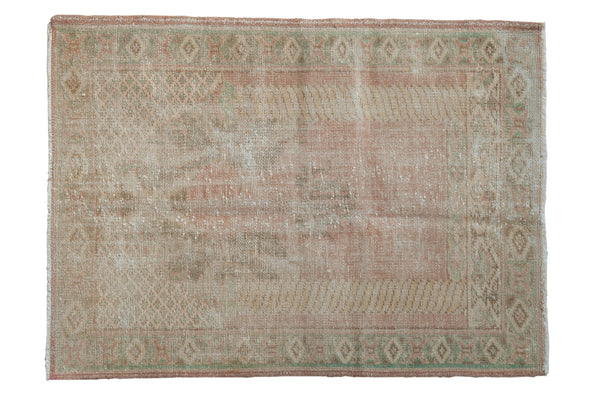 3x4 Vintage Distressed Oushak Square Rug // ONH Item 8098