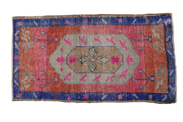 2x3.5 Vintage Distressed Oushak Rug // ONH Item 8102