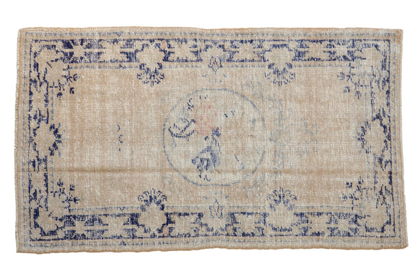 2.5x4.5 Vintage Distressed Oushak Rug // ONH Item 8104