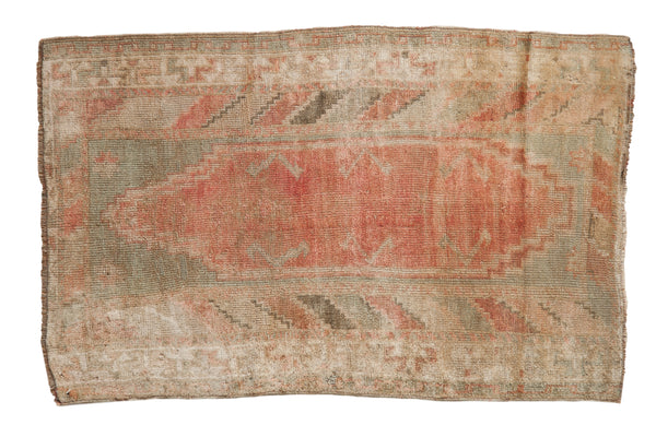 2.5x4 Vintage Distressed Oushak Rug // ONH Item 8105
