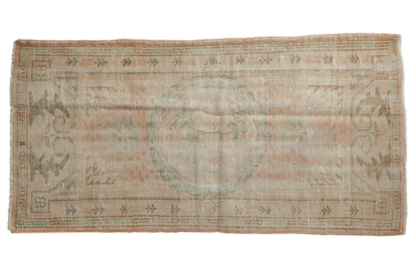 2.5x5.5 Vintage Distressed Oushak Rug Runner // ONH Item 8106