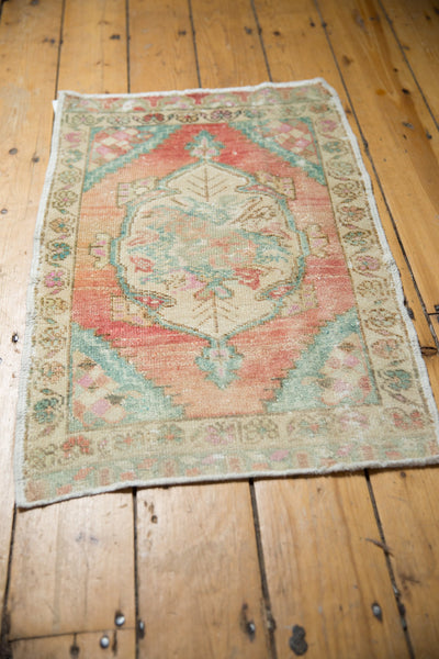 2x3 Vintage Distressed Oushak Rug Mat // ONH Item 8108 Image 3