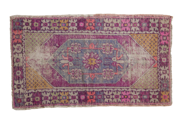 2.5x4.5 Vintage Distressed Oushak Rug // ONH Item 8110