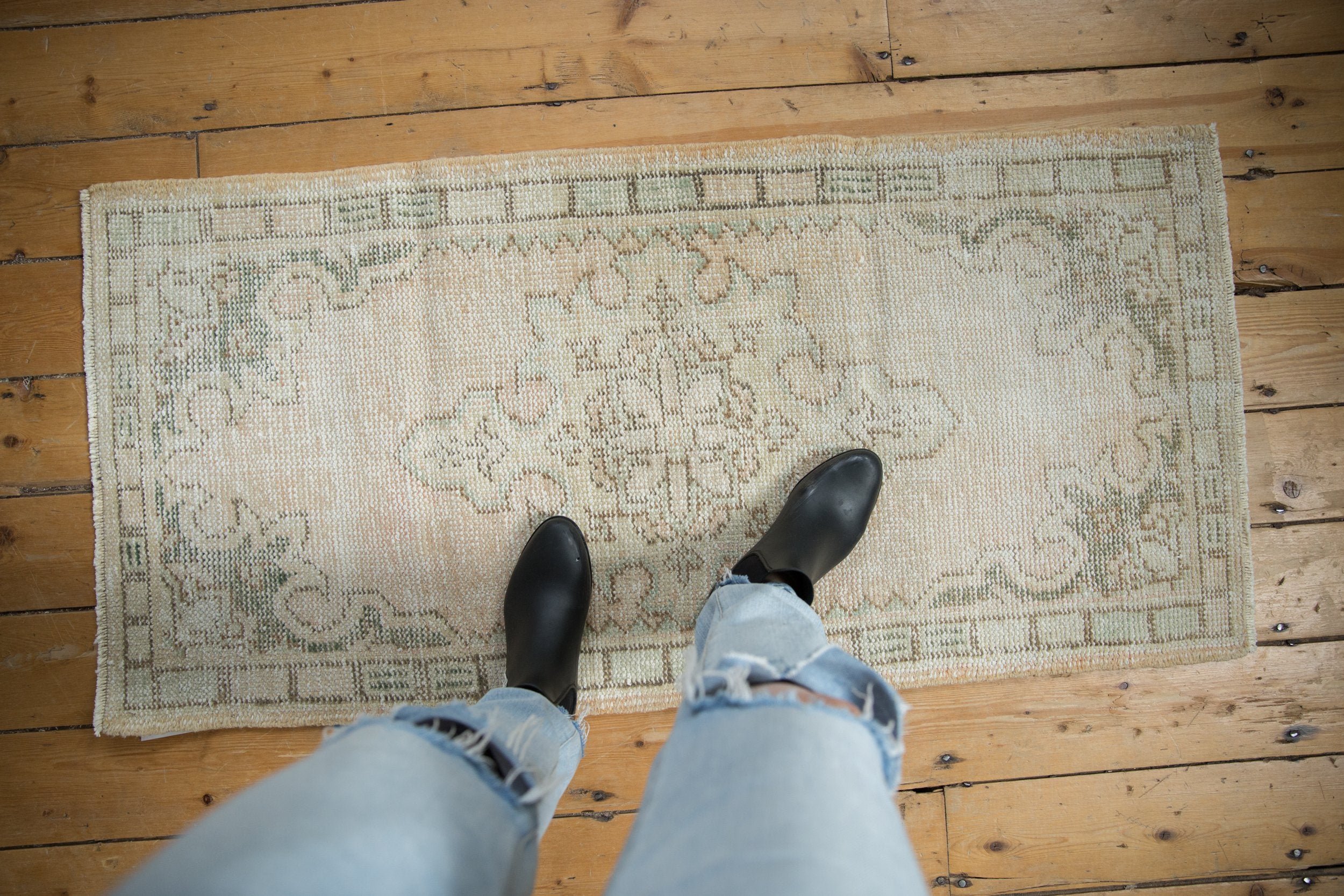 2x4.5 Vintage Distressed Oushak Rug Runner // ONH Item 8111