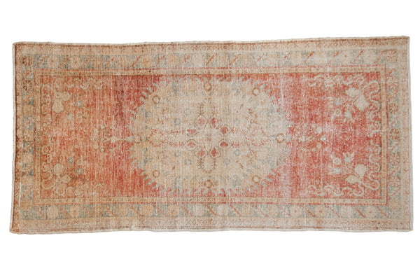 3x7 Vintage Distressed Oushak Rug Runner // ONH Item 8115