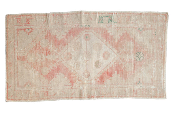 2.5x5 Vintage Distressed Oushak Rug Runner // ONH Item 8116