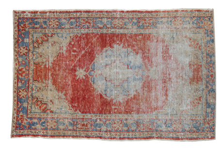 3.5x5.5 Vintage Distressed Oushak Rug // ONH Item 8118