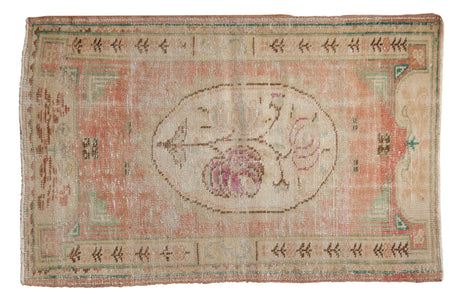 3x4.5 Vintage Distressed Oushak Rug // ONH Item 8123